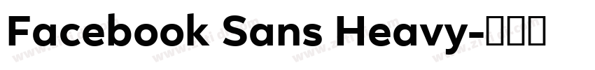 Facebook Sans Heavy字体转换